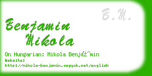 benjamin mikola business card